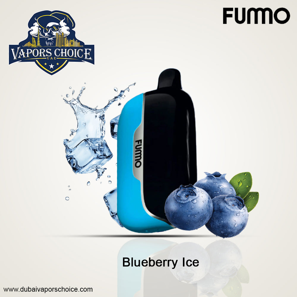 Fummo Power 15K Puffs 20MG Disposable Vape (Non-Rechargeable) Blueberry Ice UAE Abu Dhabi